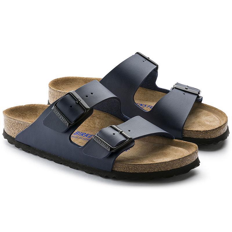 Arizona Birkenstock Soft Footbed Birko Flor Damske Námornícka Modrá | SK 26DFM